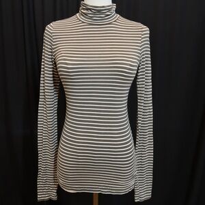 American Eagle Striped Turtleneck